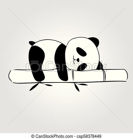 panda-on-bamboo-eps-vector_csp58378449