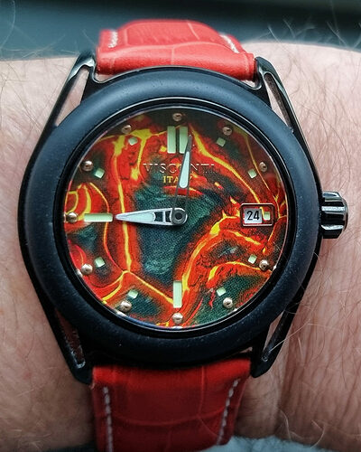 Visconti Lava stone dial