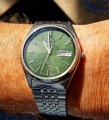 seiko quarz ( 1) 7853-7020 21-09-22 dial details
