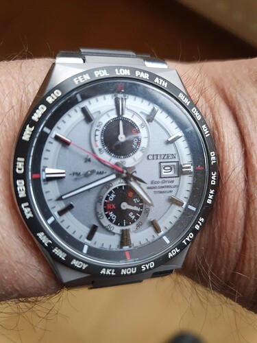 Citizen titanium radio controlled
