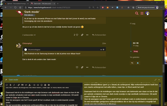 Dark mode op HF aan 2