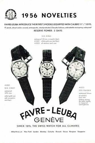 Favre Leuba FL101 1955