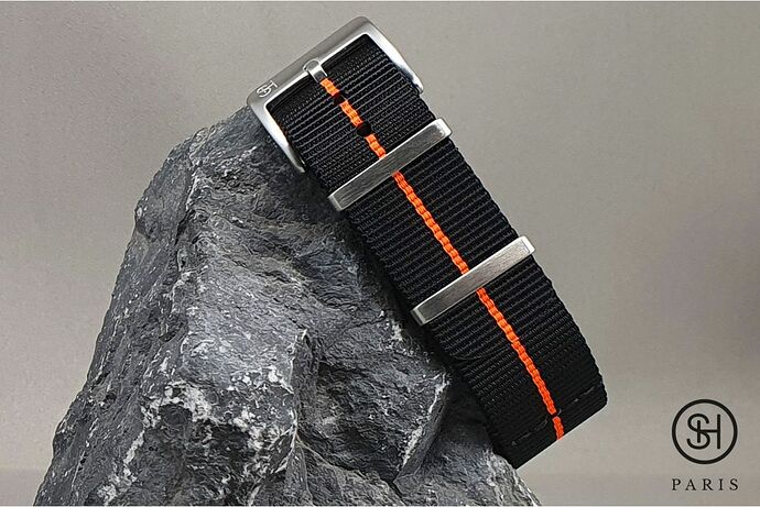 black-orange-select-heure-marine-nationale-nylon-watch-straps