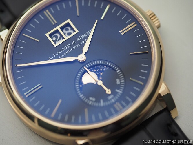 A.+Lange+&+Söhne+Saxonia+Moonphase+Black+Dial