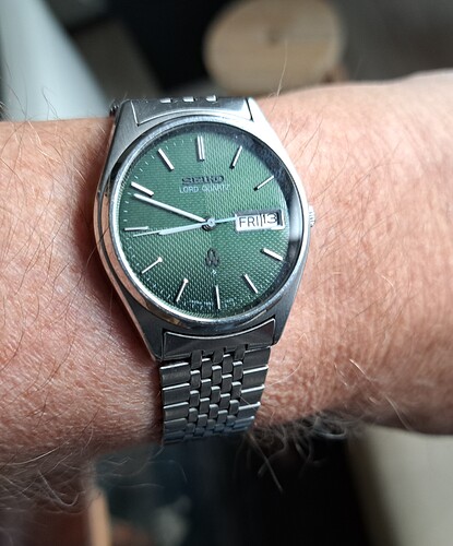 Seiko quartz groen (10) 13-10-2023