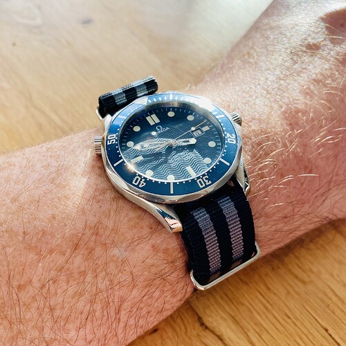 Omega Seamaster op bond nato strap