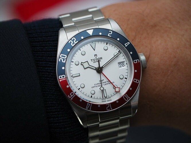 Tudor+Black+Bay+GMT+'Albino'+Opaline+Dial+Wristshot