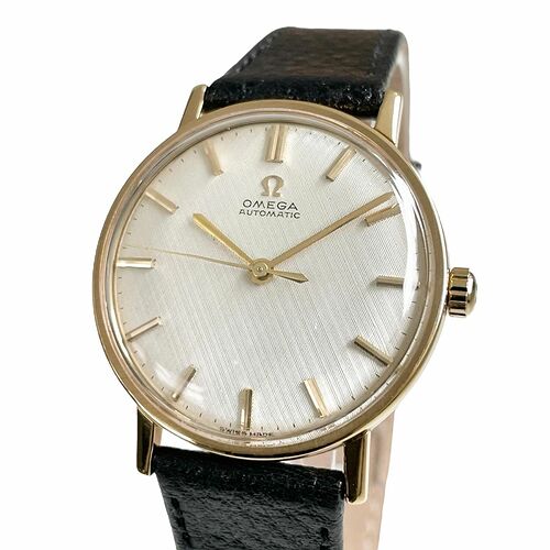 Omega Genève Linen Dial side