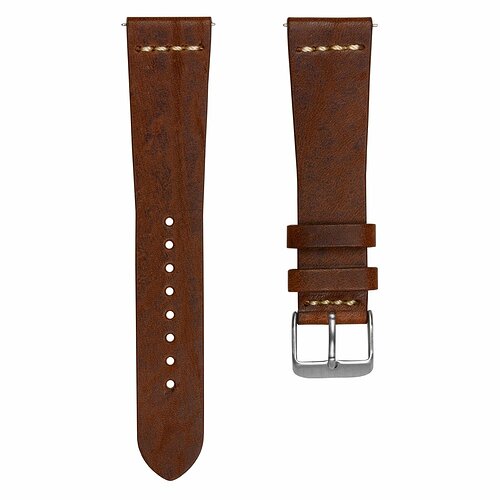 Geckota - FOUR OAKS VINTAGE QUICK RELEASE WATCH STRAP-reddish-brown