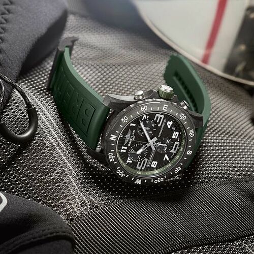 Breitling Professional Endurance Pro 44 Steel Green Rubber X82310D31B1S1 Lifestyle