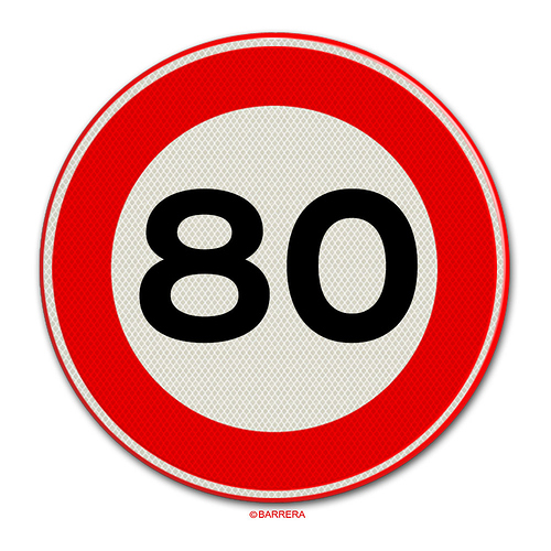 RVV-verkeersbord-A01-80