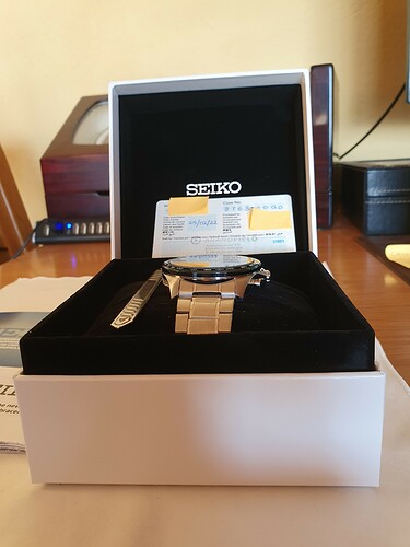 Seiko in de doos