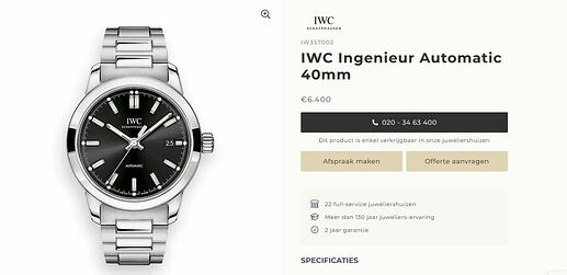 IWC Ingenieur Automatic 40mm - IW357002 _ Schaap en Citroen Juweliers