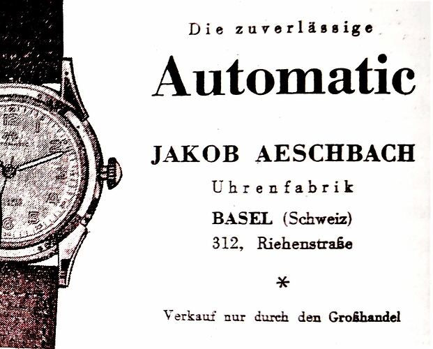 Jacob_Aeschenbach_Anzeige_Basel_1948