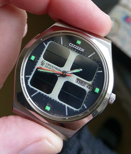 DWF The Digital Watch Forum View topic Innovative Citizen Crystron 1975 with LED Flashing TIME SET