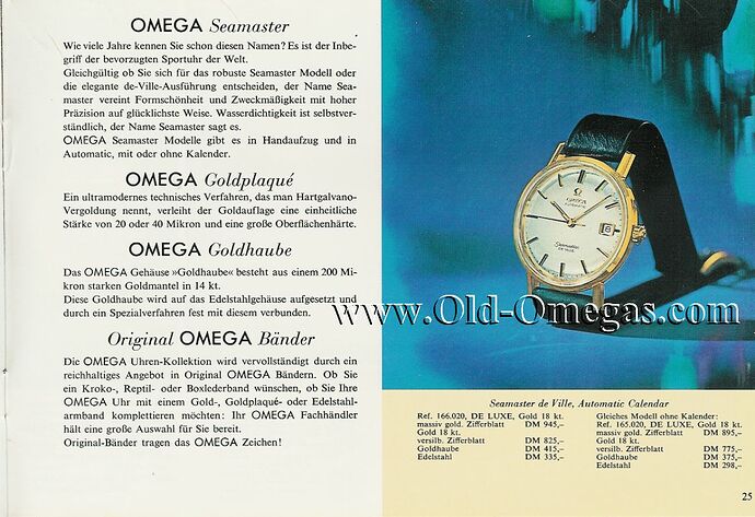 Omega de ville 1964