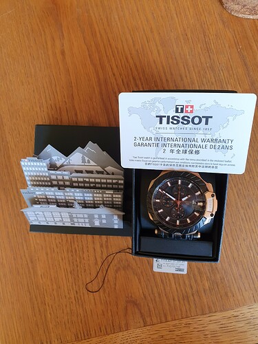Horloge in doos+garantiekaart