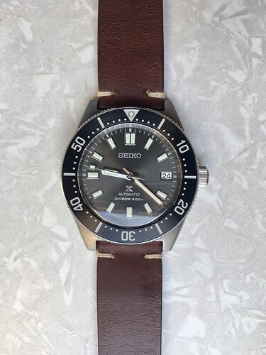 SeikoSPB143 Colareb brown leather