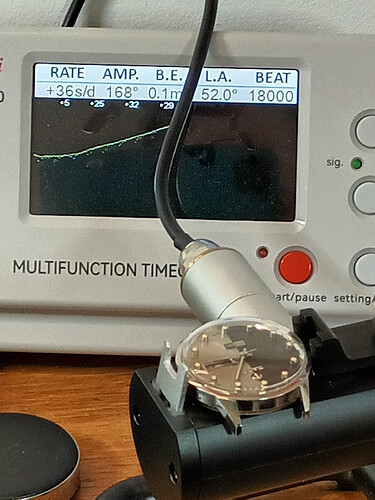 watch on my timegrapher horizontal du