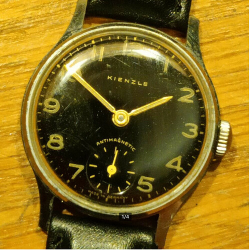 Screenshot 2022-12-22 at 09-03-24 ≥ Vintage Kienzle horloge mooie zwarte wijzerplaat — Curiosa en Brocante — Marktplaats