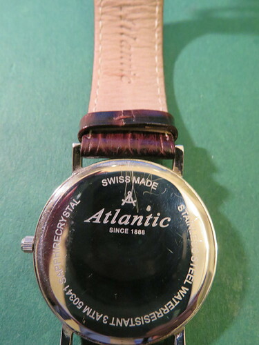 Atlantic SeaCrest horloge - achterkant