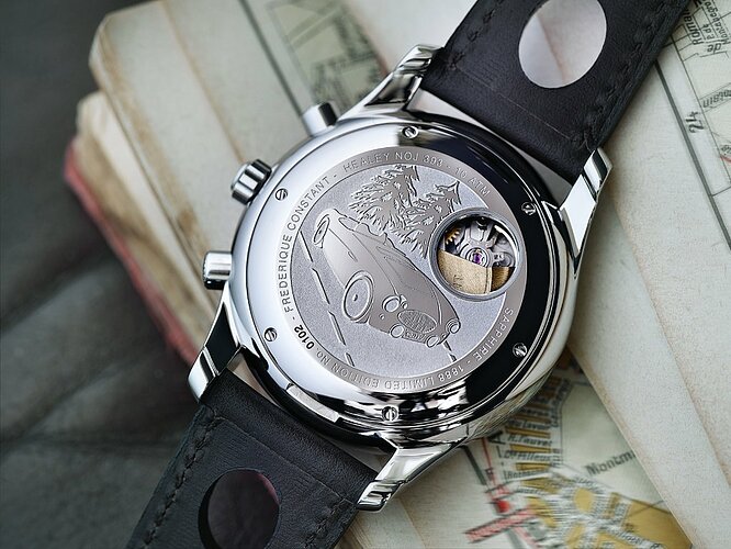 Frédérique Constant Vintage Rally “Healey” Collection case back