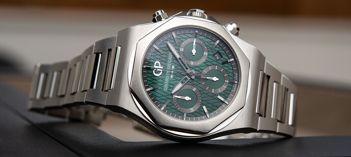 Girard-Perregaux-Laureato-Chronograph-Aston-Martin-Edition-Green-Dial-Watch