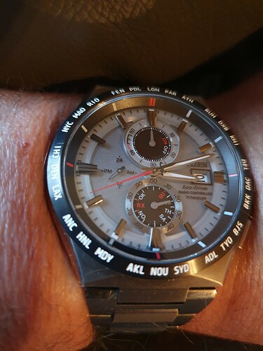 Citizen radiao controlled titanium