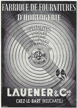 1552243677_Fabrique_de_fournitures_horlogerie_Lauener_Chez_le_Bart_Neuchatel_viroles_pitons_goupilles_raquettes_Publicite_avril_1952_La_Suisse_Horlogere