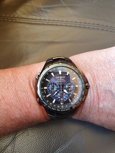 Seiko Coutura zwart PVD