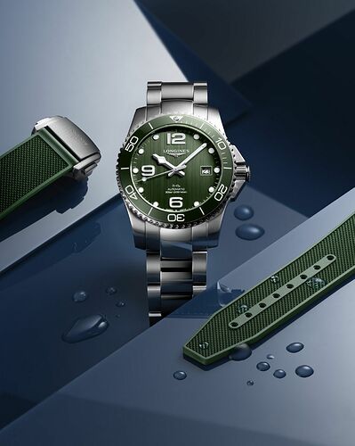 Longines-Hydroconquest-Bright-Green-ceramic-dial