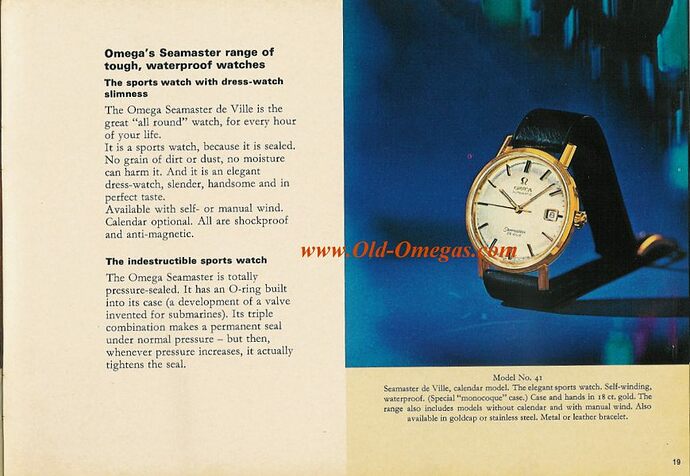 Omega de ville juli 1965