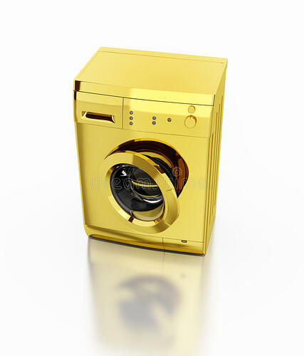 gouden-wasmachine-45251986