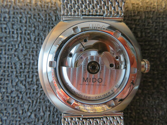 Met een Mido Caliber 80 Si onder de motorkap