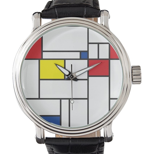 mondriaan horloge