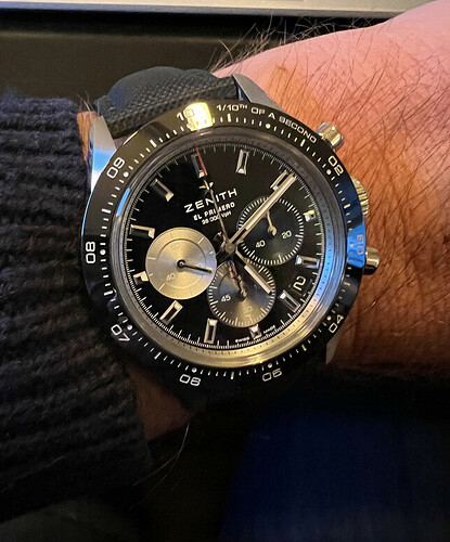 Zenith Chronomaster zwart