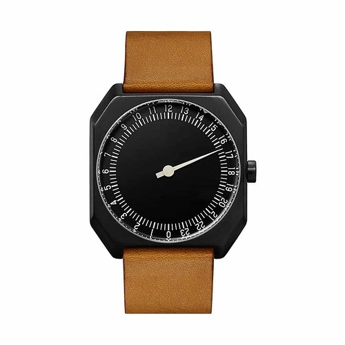 slow-Jo-19-Swiss-one-hand-wrist-watch-Black-Brown-1