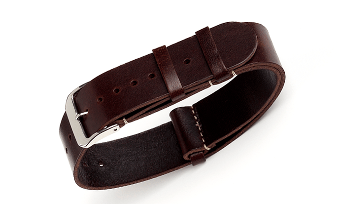 Omega Nato strap donkerbruin