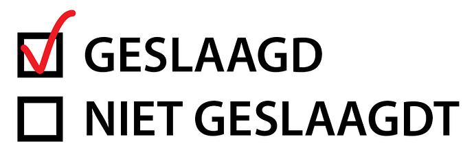 geslaagd