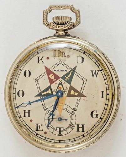 Waltham vrijmetselaar dial