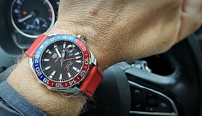 red watch strap-1971straps-handmade