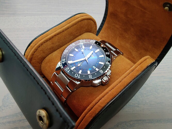 Watchgecko Watch Box met Oris Carysfort Reef