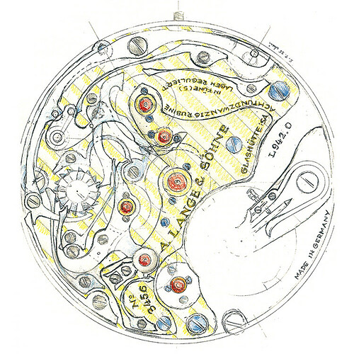 caliber-l951.1-datograph-earliest-design-sketch-reinhard-meis-a-lange-sohne