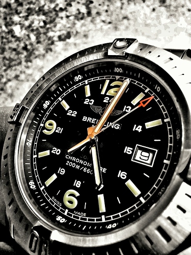 breitling zwart wit