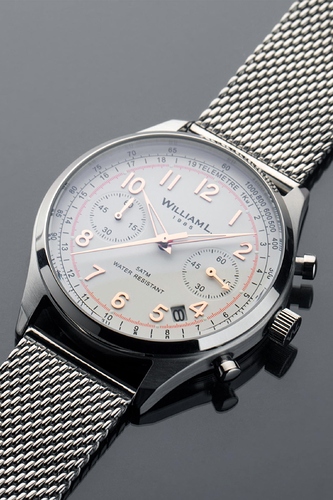 vintage-style-chronograph-bicolor-mesh-band