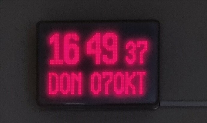 Dutch Design LED clock