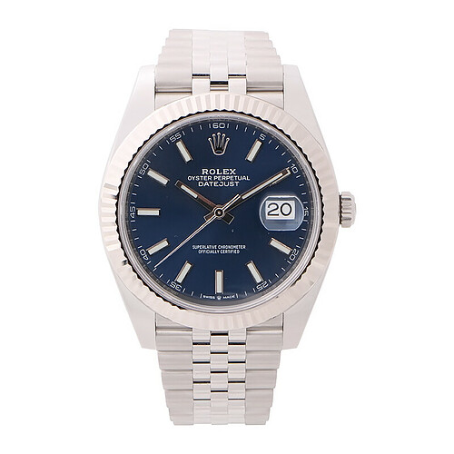 Rolex-Datejust-41-Blue-Jubilee-126334-Nieuw-Front-4