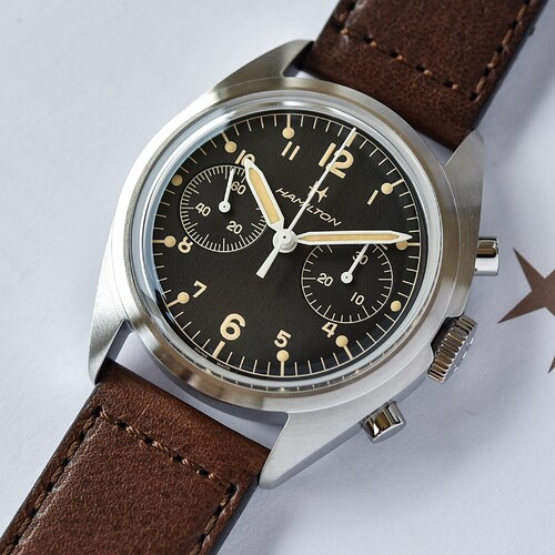 Hamilton-Khaki-Pilot-Pioneer-Mechanical-Chronograph-vintage-inspired-pilot-chronograph-1970s-Royal-Air-Force-H76409530-review-8