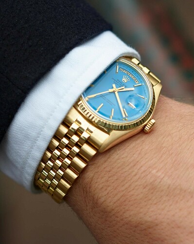 Rolex Day-Date Blue stella 1803 jub