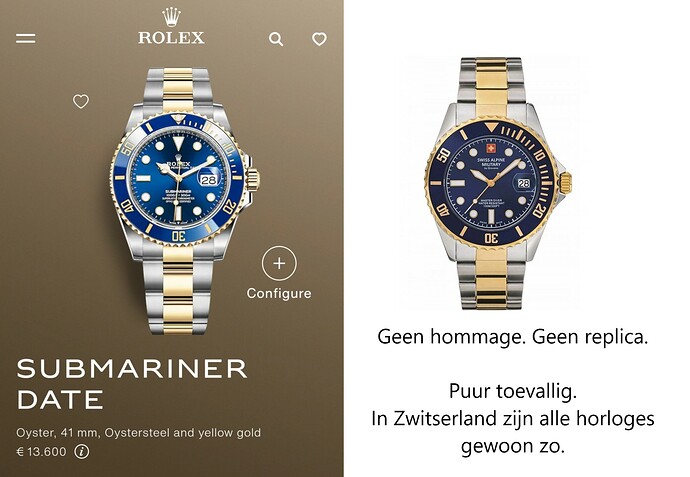 Rolex SUBMARINER DATE Oyster, 41 mm, Oystersteel-staal en geelgoud - swiss